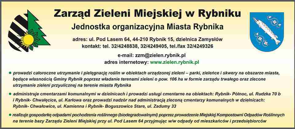 ZARZĄD ZIELENI MIEJSKIEJ W RYBNIKU - pielęgnacja zieleni RYBNIK pielęgnacja zieleni RYBNIK